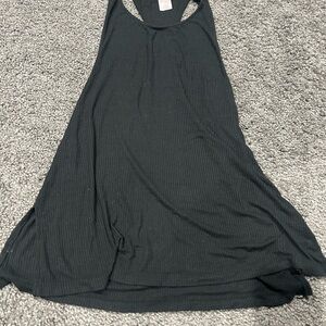 Xhilaration Black Ribbed Sleeveless Swim Cover